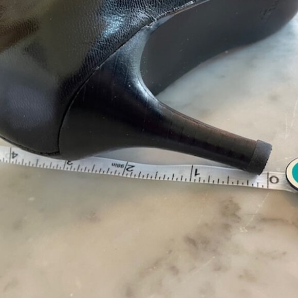 NINE WEST Elise Black 3" Smooth Nappa Leather Pointy Toe Pumps IOB - Picture 14 of 14